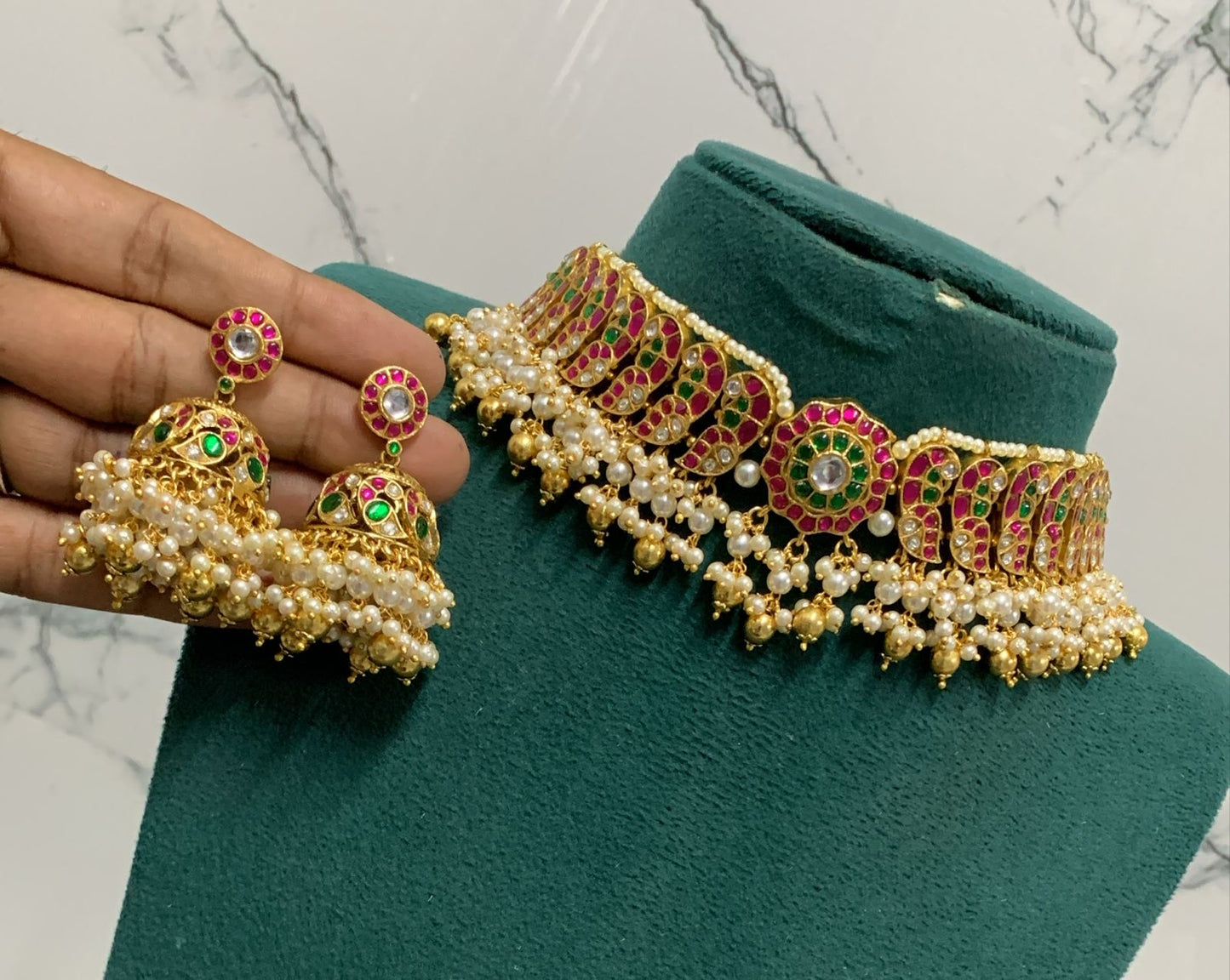Jaadu Kundan Stones Bridal Choker