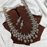 Victorian Polish with AD Stones Haram - Nakshatra Jewels