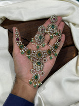 Victorian Polish with AD Stones Necklace