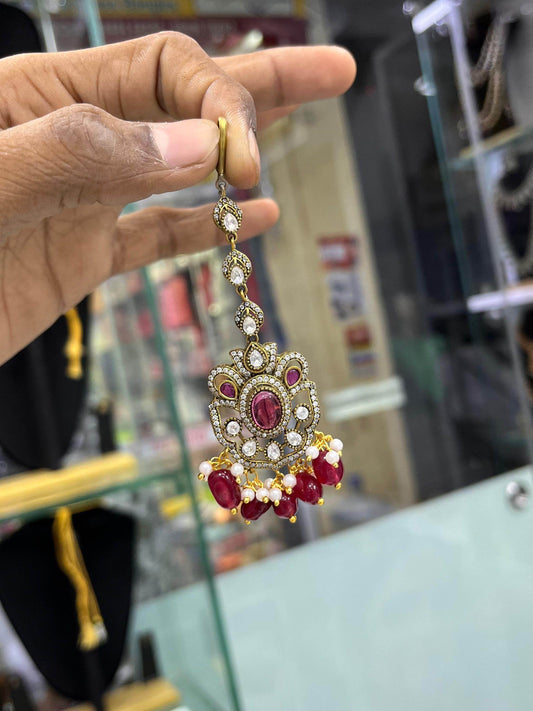 Moissanite Stones Tikka - Nakshatra Jewels