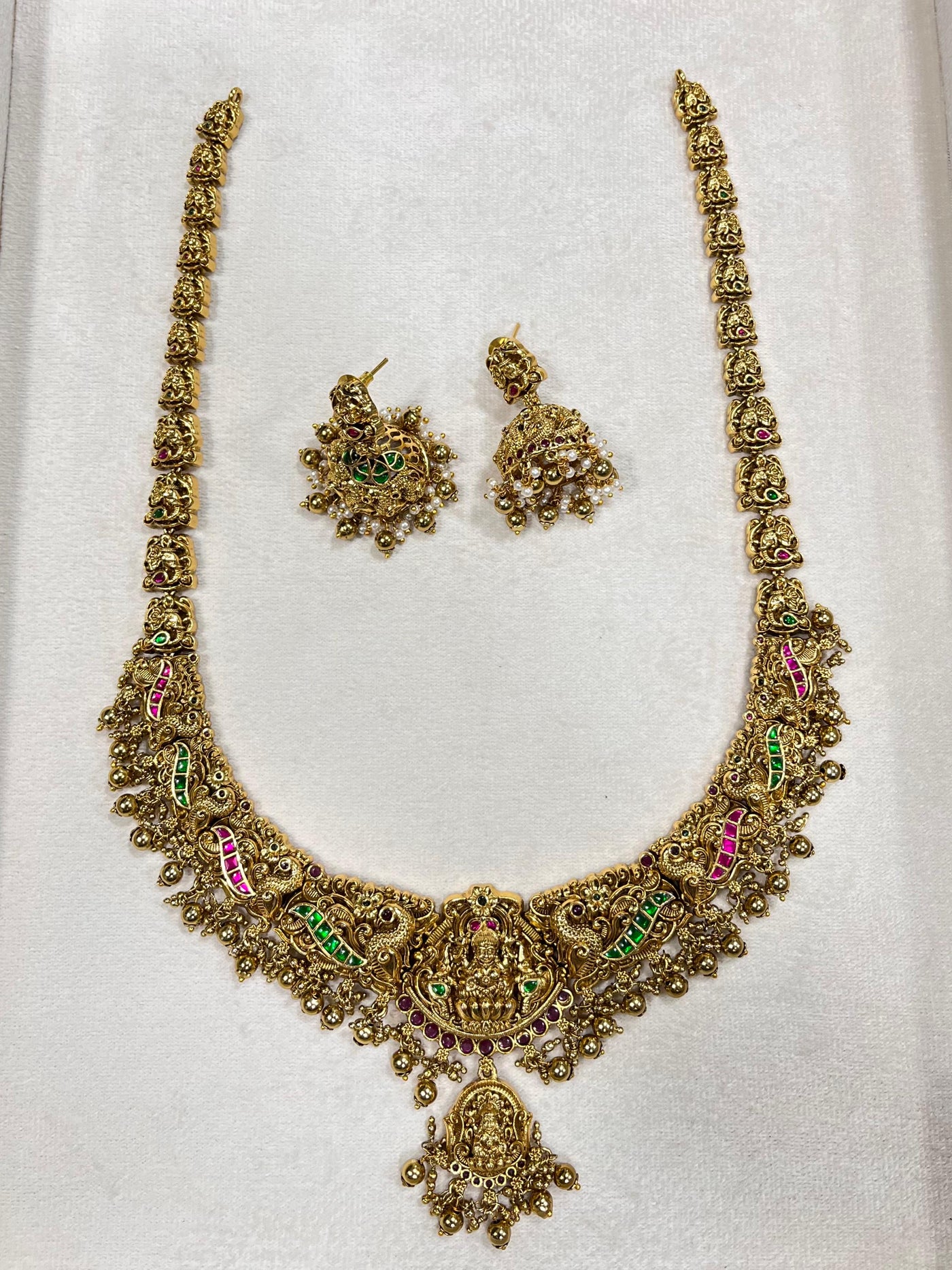 Nakshi Work with AD and Kundan Stones Bridal Haram