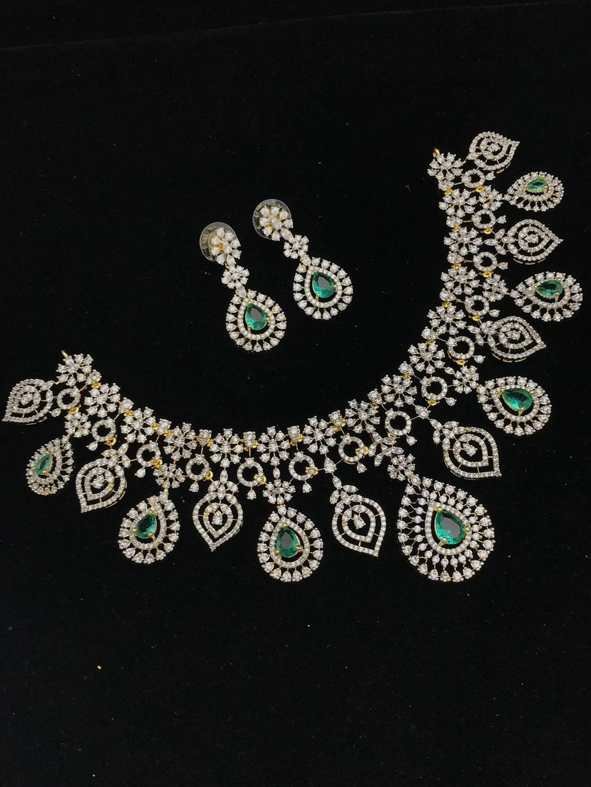American Diamond Stone Necklace