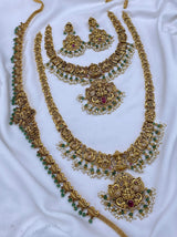 Nakshi Work with AD Stones Bridal Combo Set
