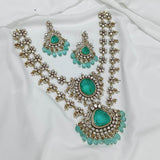 Moissanite & AD Stones Bridal Layer Haram - Nakshatra Jewels