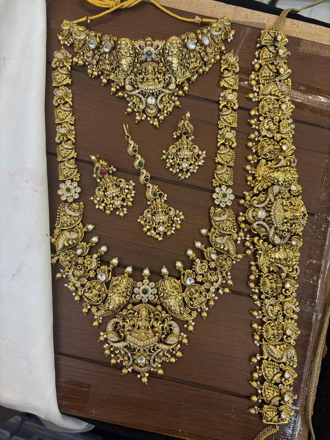 Nakshi Work with AD Stones Bridal Combo Set