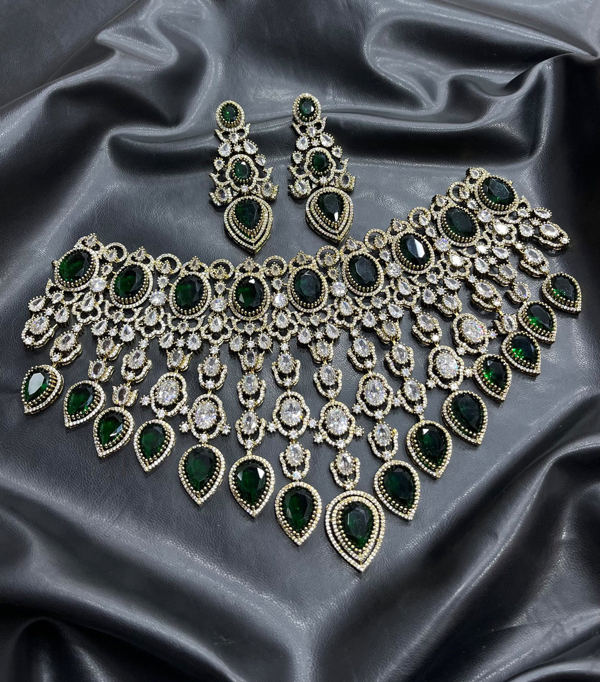 Victorian Polish with AD Stones Bridal Choker