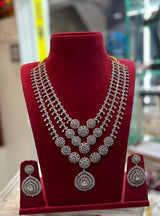 American Diamond Stones Bridal Layer Haram