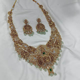 Nakshi work with AD Stones Haram - Nakshatra Jewels