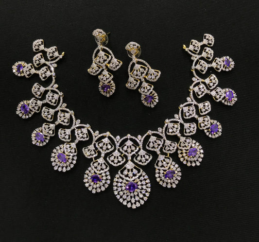 American Diamond Stones Necklace