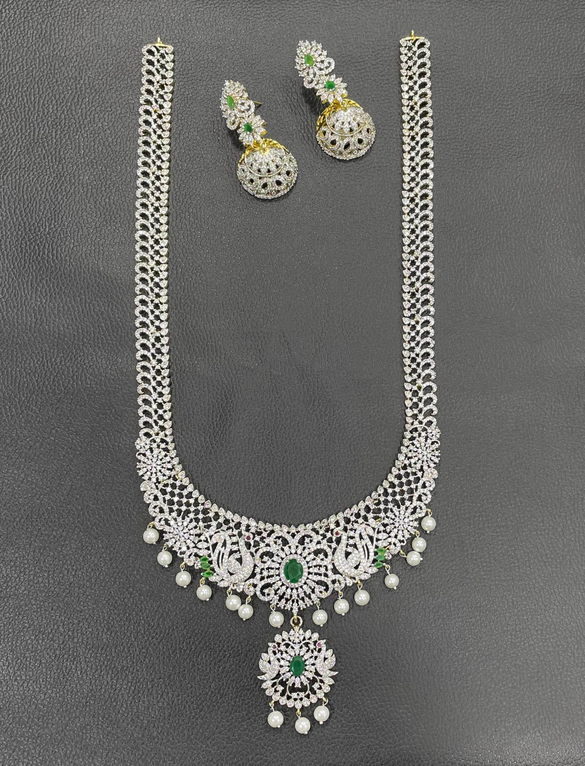 American Diamond Stones Bridal Haram
