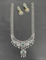 American Diamond Stones Bridal Haram - Nakshatra Jewels
