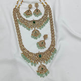 Victorian Polish with AD Stones Bridal Combo - Nakshatra Jewels