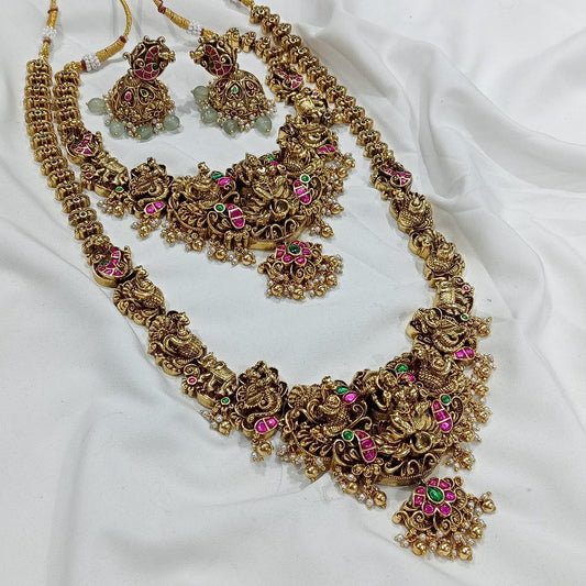 Nakshi Work with Kundan stones Bridal Combo