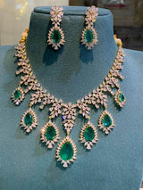 American Diamond Stones Necklace - Nakshatra Jewels