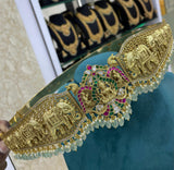 Nakshi Work with Kundan Stones Bridal Hip Belt