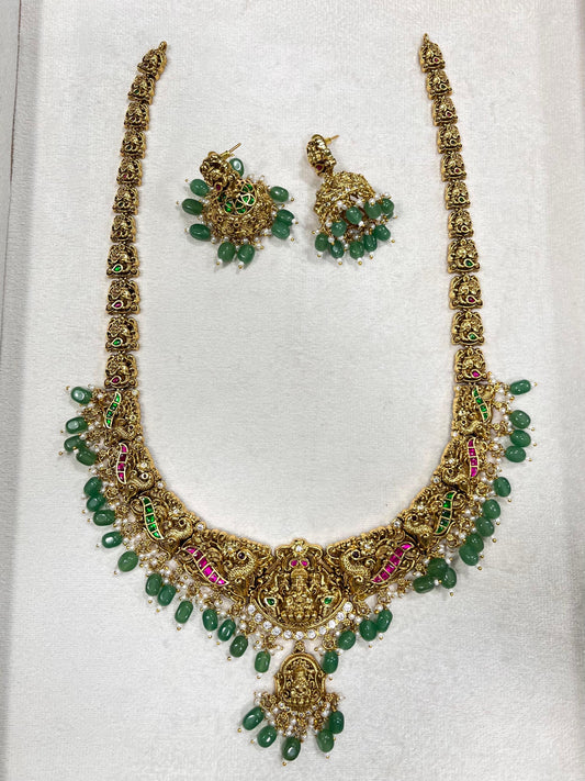 Nakshi Work with AD and Kundan Stones Bridal Haram
