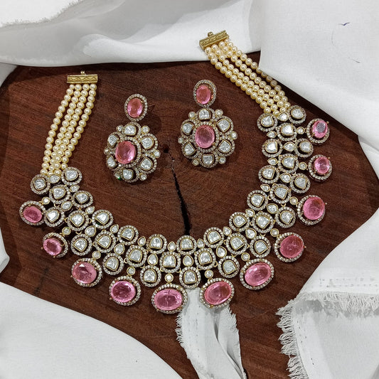Moissanite Stones Bridal Necklace