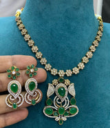 Victorian Polish AD Stones Necklace - Nakshatra Jewels