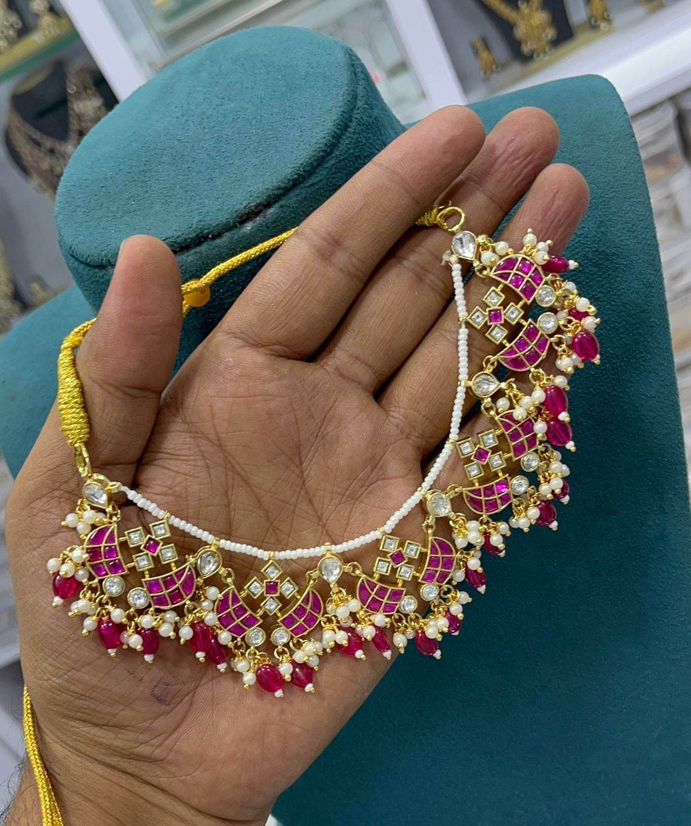 Jaadu Kundan Stones Necklace - Nakshatra Jewels