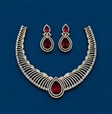Victorian Polish AD Stones Necklace