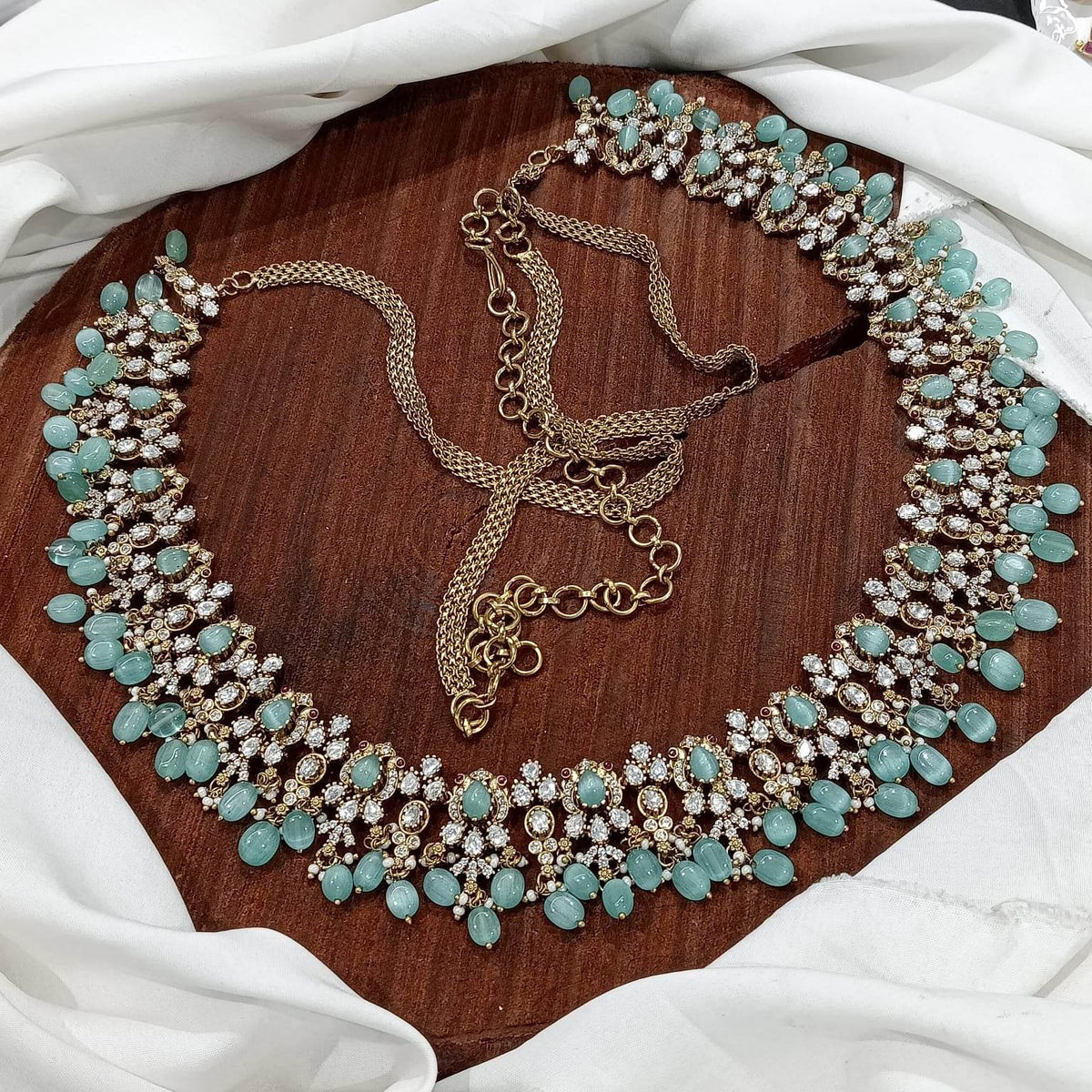 Moissanite Stones Bridal Hip Chain