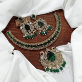 Victorian Polish with AD Stones Necklace - Nakshatra Jewels