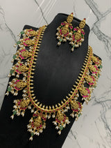 Jaadu Kundan Stones with Rice Pearls Bridal Haram