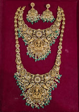 Nakshi Work with Kempu and AD Stones Bridal Combo Set