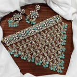 Moissanite Stones Bridal Necklace - Nakshatra Jewels