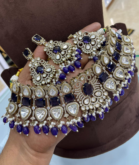 Moissanite Stones Bridal Choker