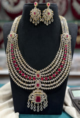 American Diamond Stones Bridal Haram