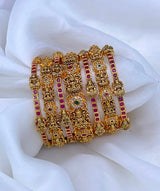 Premium Matt Kempu and AD Stone Bangles