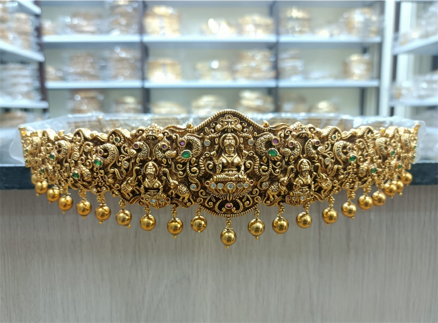 Nakshi Work with AD Stones Bridal Hip Belt