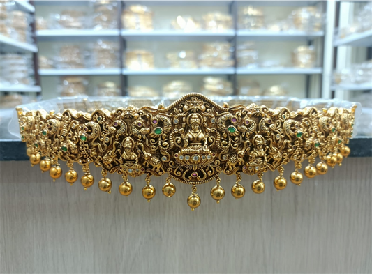 Nakshi Work with AD Stones Bridal Hip Belt