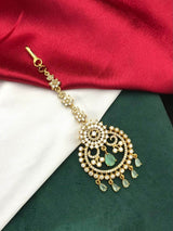 Victorian Polish AD Stones Tikka - Nakshatra Jewels