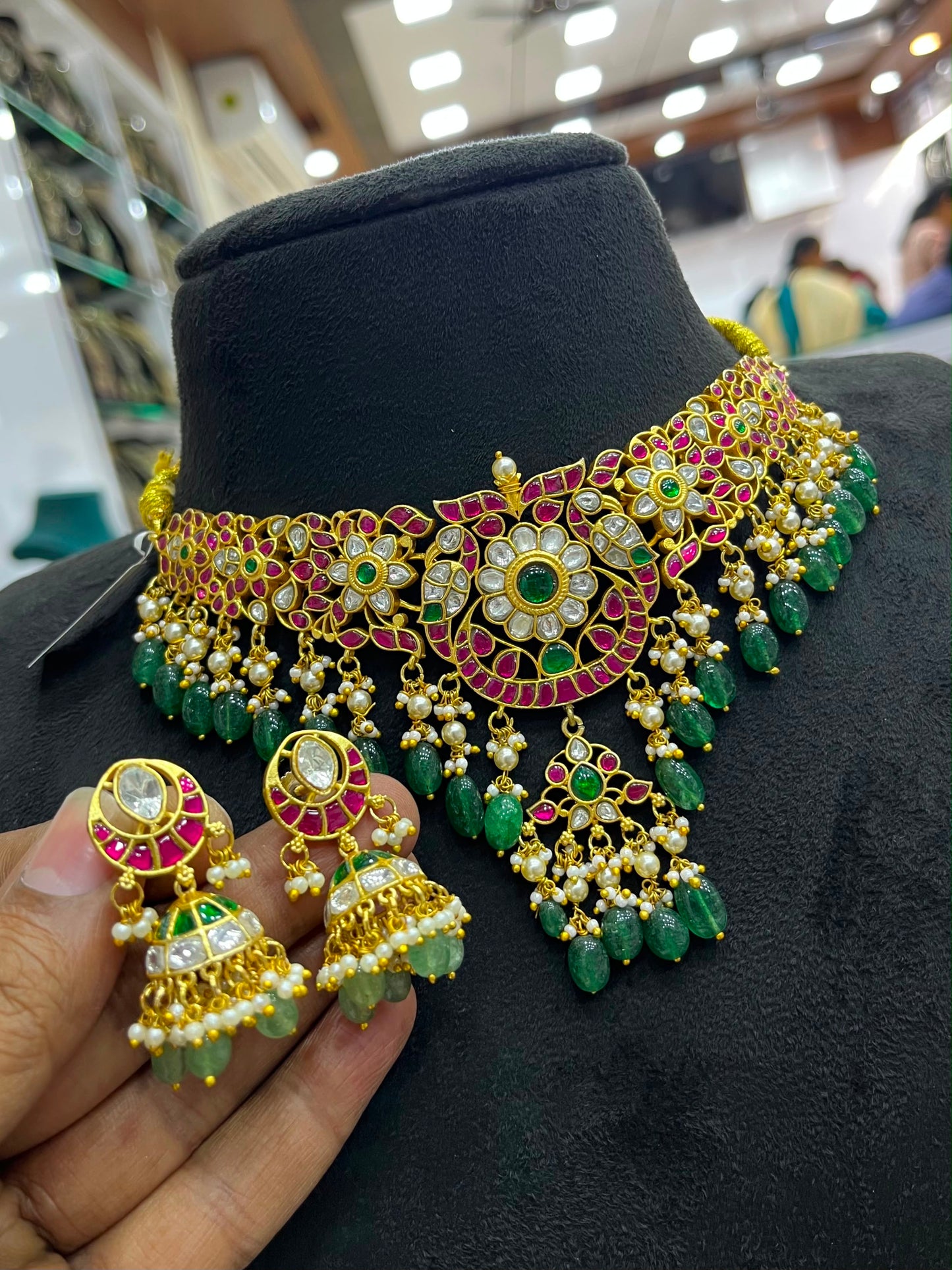 Jaadu Kundan Stones Bridal Neckset