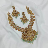 Nakshi Work with AD Stones Bridal Necklace - Nakshatra Jewels