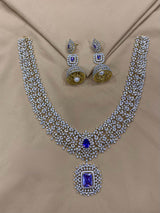 American Diamond Stones Bridal Haram - Nakshatra Jewels