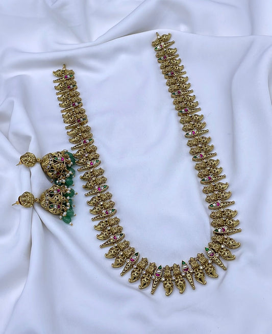 Nakshi Work with Kundan Stones Bridal Haram