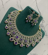 American Diamond Stones Bridal Neck Set