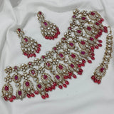 Moissanite & AD Stones Bridal Necklace - Nakshatra Jewels