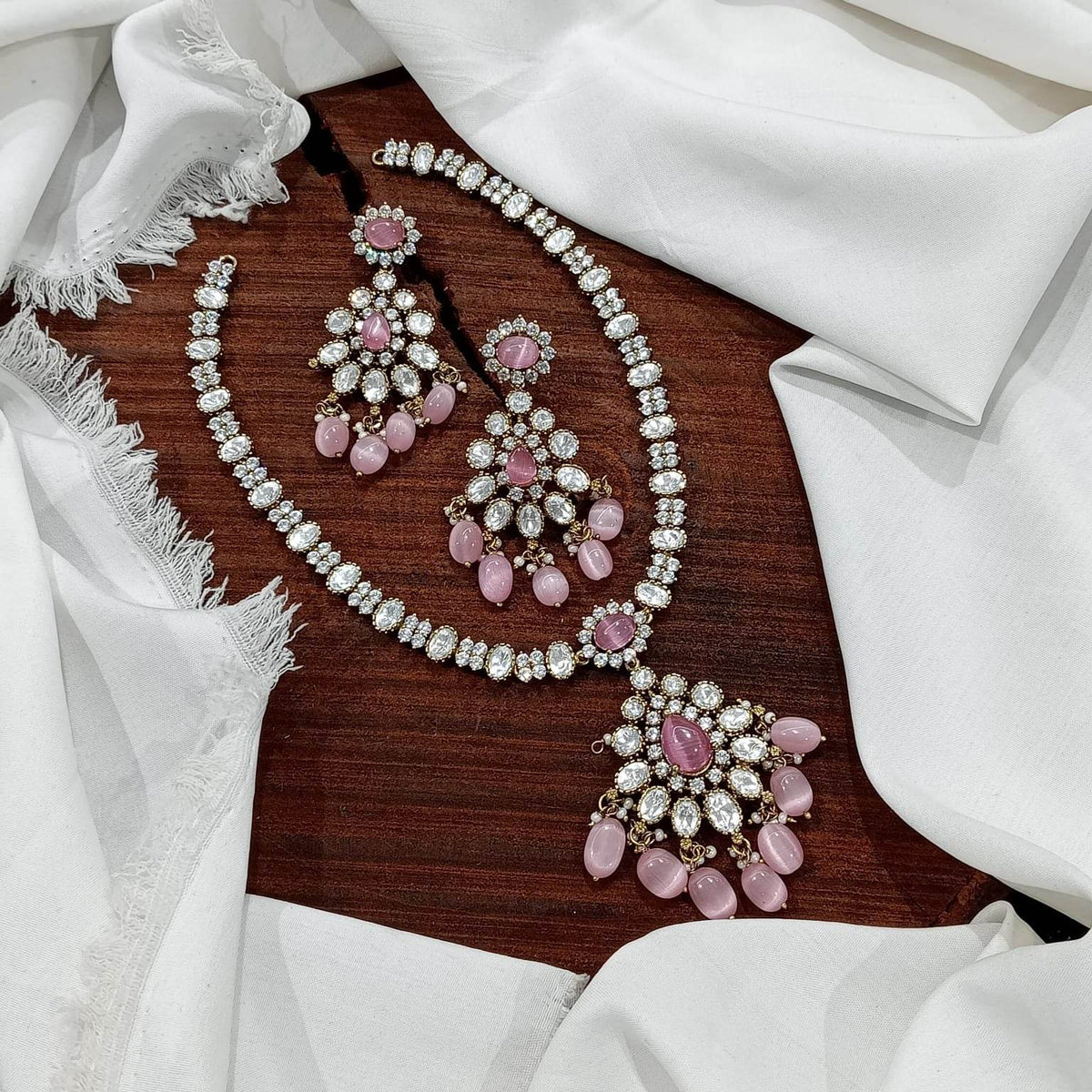 Moissanite Stones Bridal Necklace