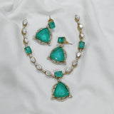 Moissanite & AD Stones Necklace - Nakshatra Jewels