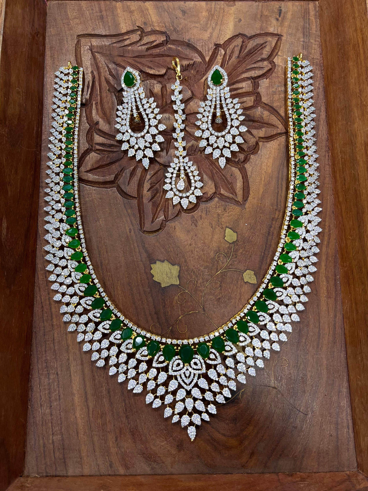 American Diamond Stones Bridal Haram