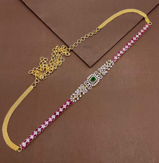 American Diamond Stones Hip Chain