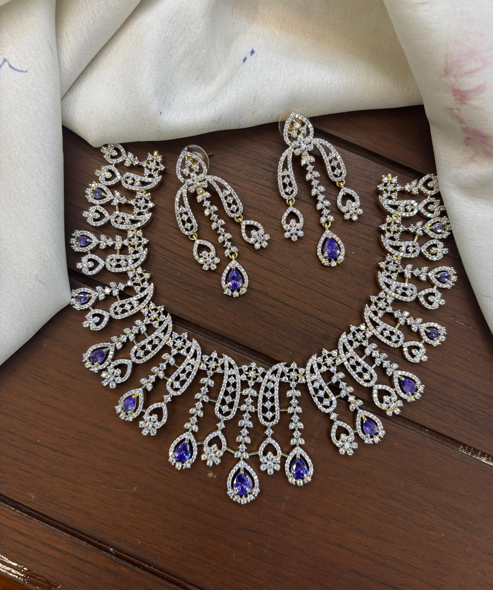 American Diamond Stones Necklace