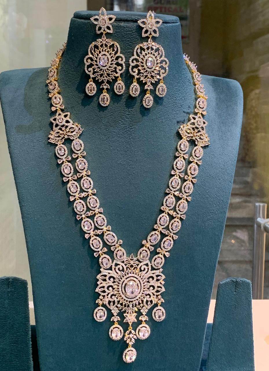 American Diamond Stones Bridal Haram