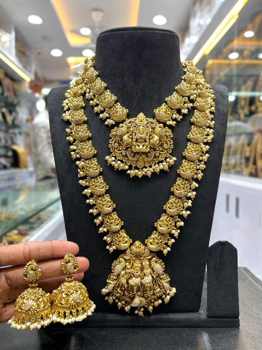 Nakshi Work with AD Stones Bridal Combo