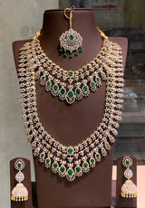 American Diamond Stones Bridal Combo Set