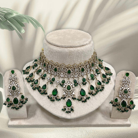 Victorian Polish with AD Stones Bridal Choker
